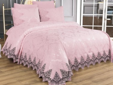 Çeyiz Diyarı - Dowry World Ivory Double Pique Set Powder Çeyiz Diyarı - Dowry World Ivory Double Pique Set Powder