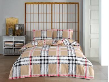 Çeyiz Diyarı - Dowry World Kadita Double Duvet Cover Set Brown