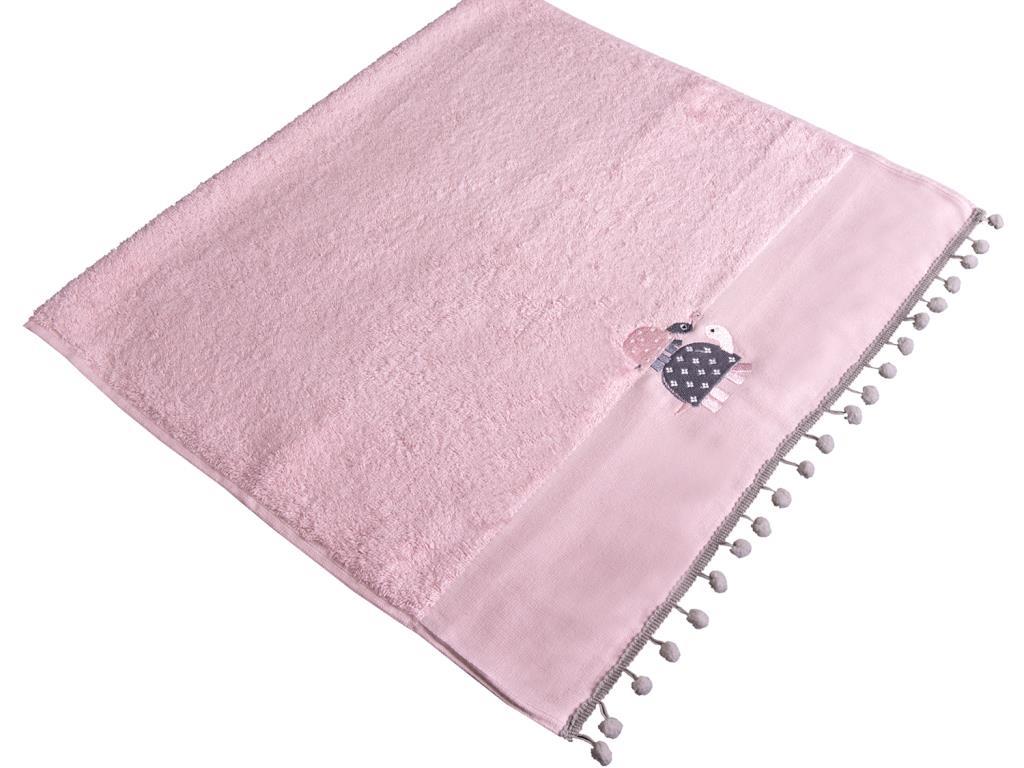 Dowry World Turtle Hand Face Towel Pink - Thumbnail