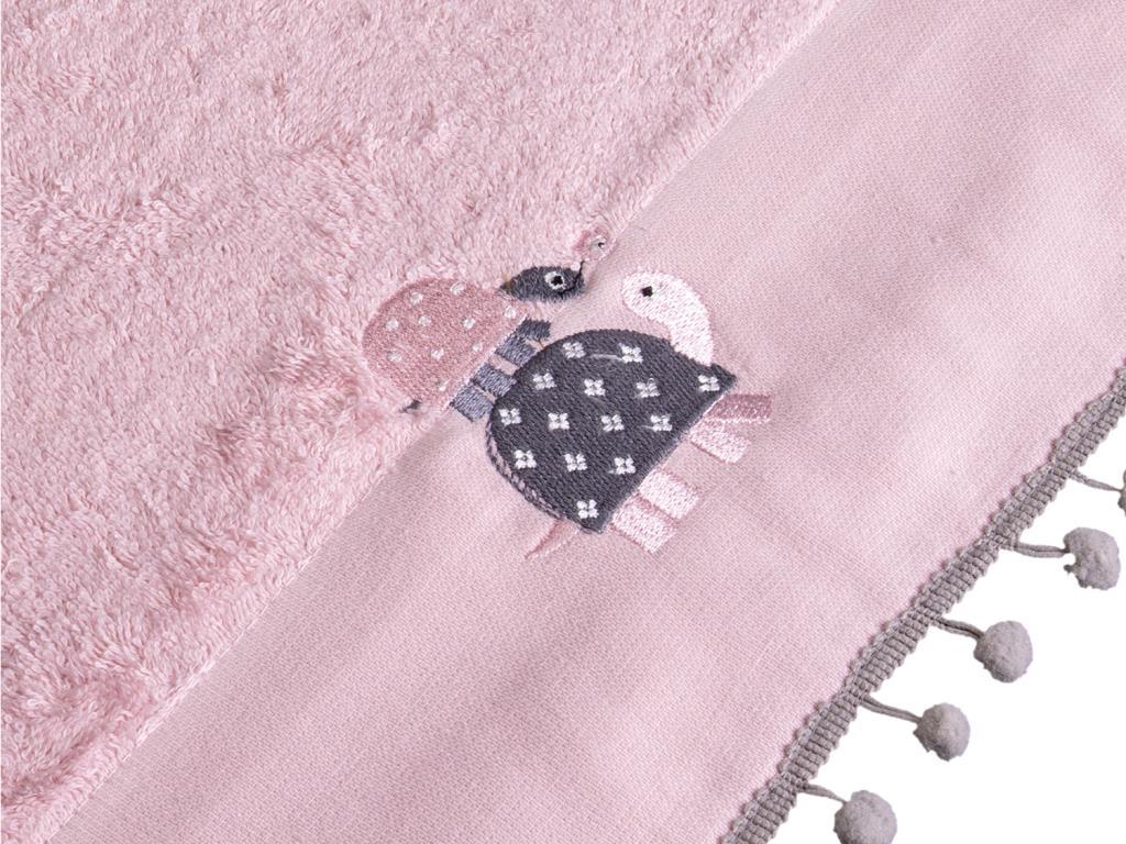 Dowry World Turtle Hand Face Towel Pink - Thumbnail