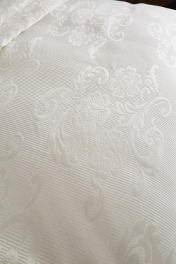 Dowry World Lale Double Bedspread - Cream - Thumbnail