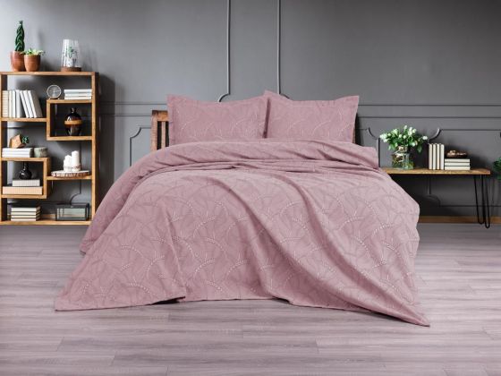 Dowry Land Lenora 3-Piece Bedspread Set Lavender