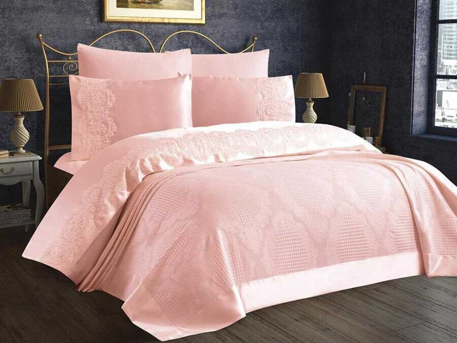 Dowry World - Dowry World Lorena Double Pique Set Powder