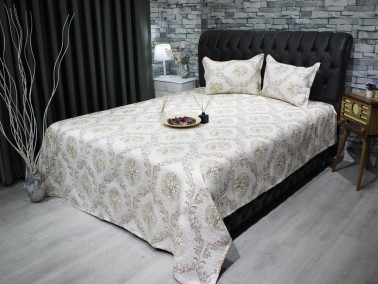 Dowry World Meryem Bedspread Cappucino - Thumbnail