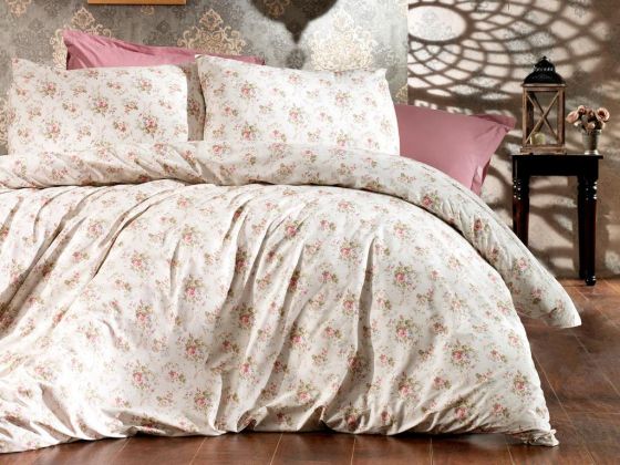 Dowry World Mimosa Double Duvet Cover Set Beige
