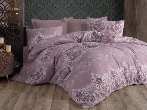 Dowry World Nefes Double Duvet Cover Set Lilac