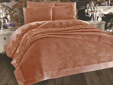 Dowry World - Dowry World Nilüfer Pique Set 6 Pieces Cappucino