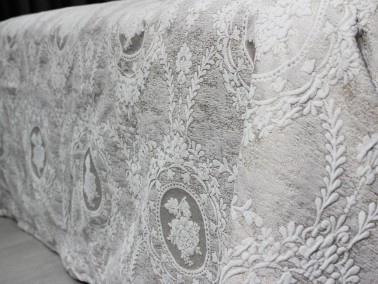 Dowry Land Nisa Jacquard Bedspread Cappucino - Thumbnail