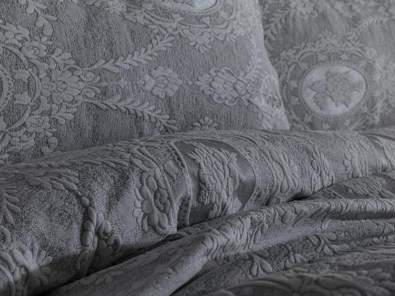 Dowry World Nisa Single Jacquard Bedspread Gray