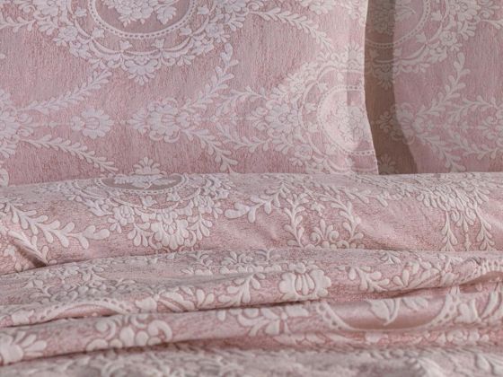 Dowry World Nisa Single Jacquard Bedspread Powder