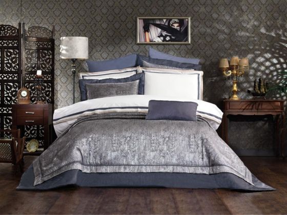 Dowry Land Oren 10 Pieces Duvet Cover Set Gray