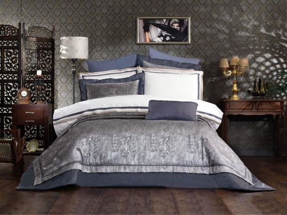 Dowry Land Ören 4 Piece Bedspread Set Gray