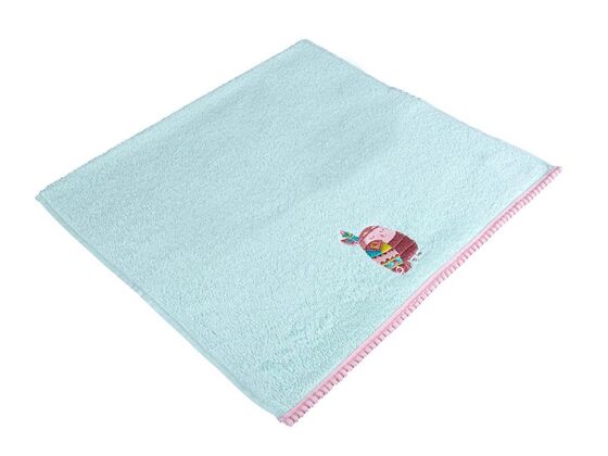 Dowry World Owl Lux Baby Towel Green