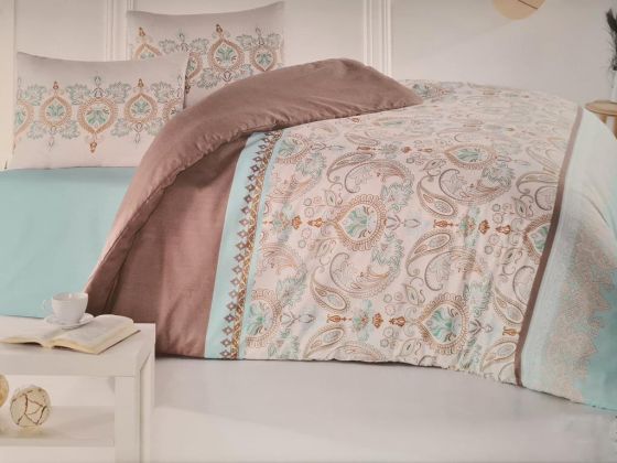 Dowry Land Polly Dante Double Duvet Cover Set Mint