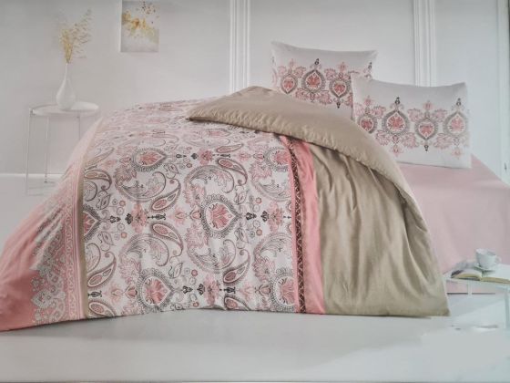 Dowry Land Polly Dante Double Duvet Cover Set Powder