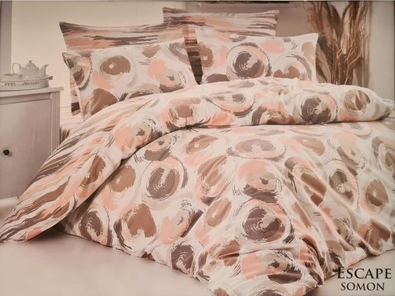 Dowry World Polly Escape Double Duvet Cover Set Salmon