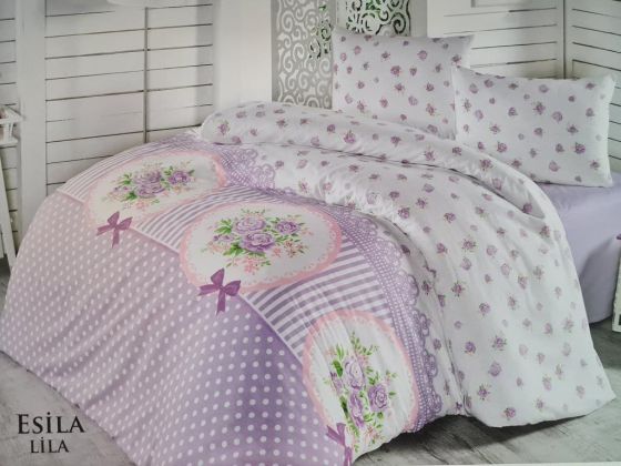 Dowry Land Polly Esila Double Duvet Cover Set Lilac