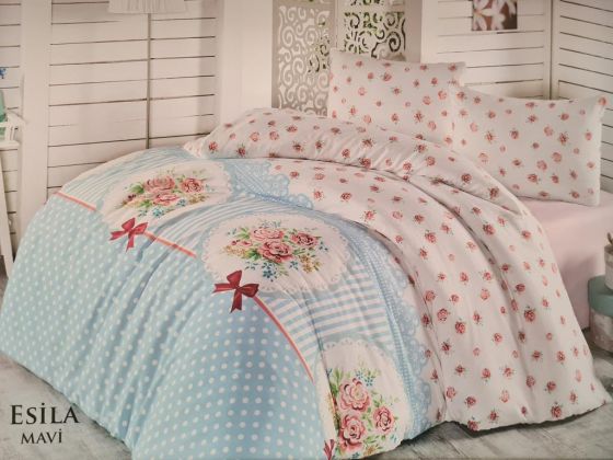 Dowry Land Polly Esila Double Duvet Cover Set Mint