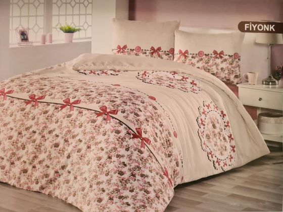 Dowry World Polly Bow Single Duvet Cover Set