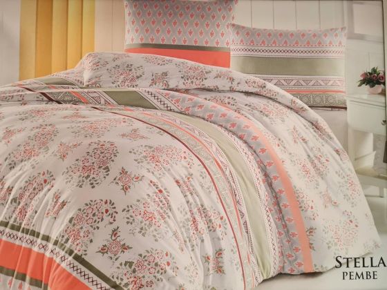 Dowry World Polly Stella Double Duvet Cover Set Pink
