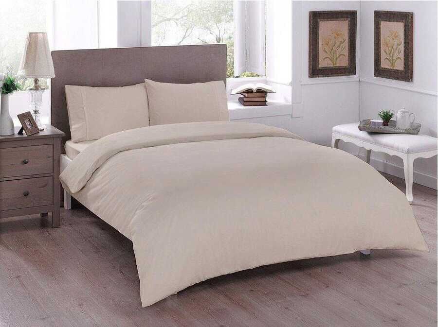  Dowry World Pure Double Duvet Cover Set Cream