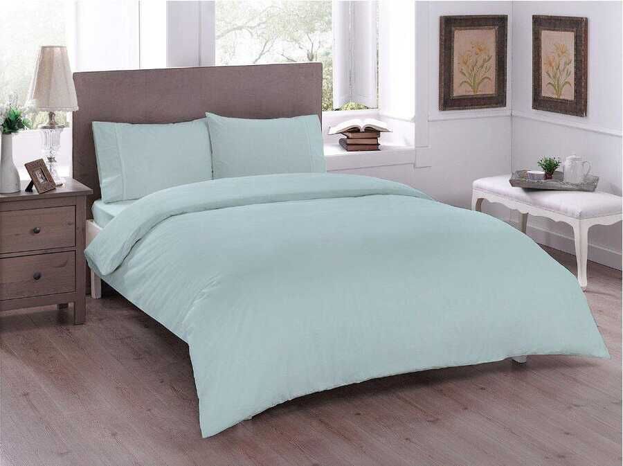  Dowry World Pure Double Duvet Cover Set Spring Green