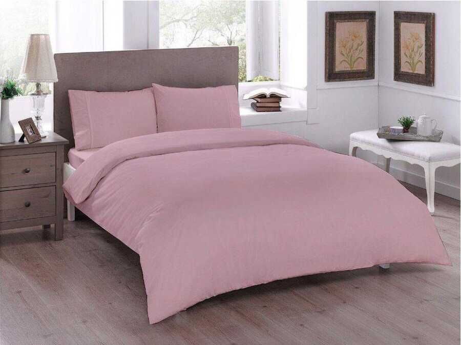  Dowry World Pure Double Duvet Cover Set Powder