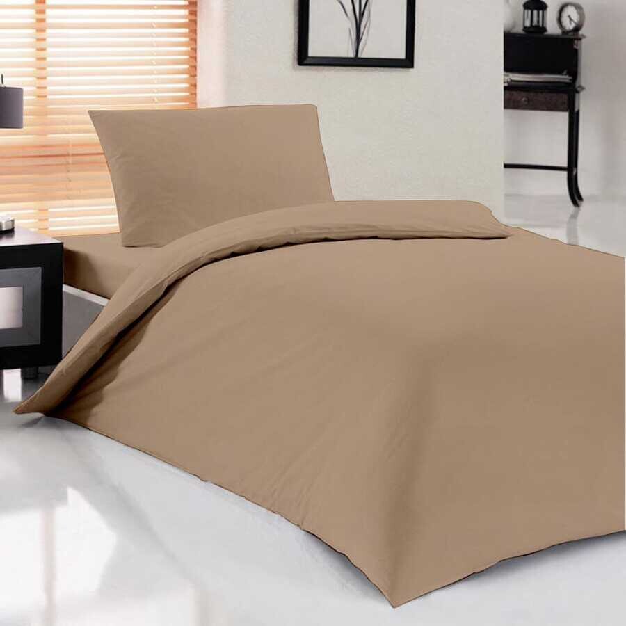  Dowry World Pure Single Duvet Cover Set Cappucino - Thumbnail