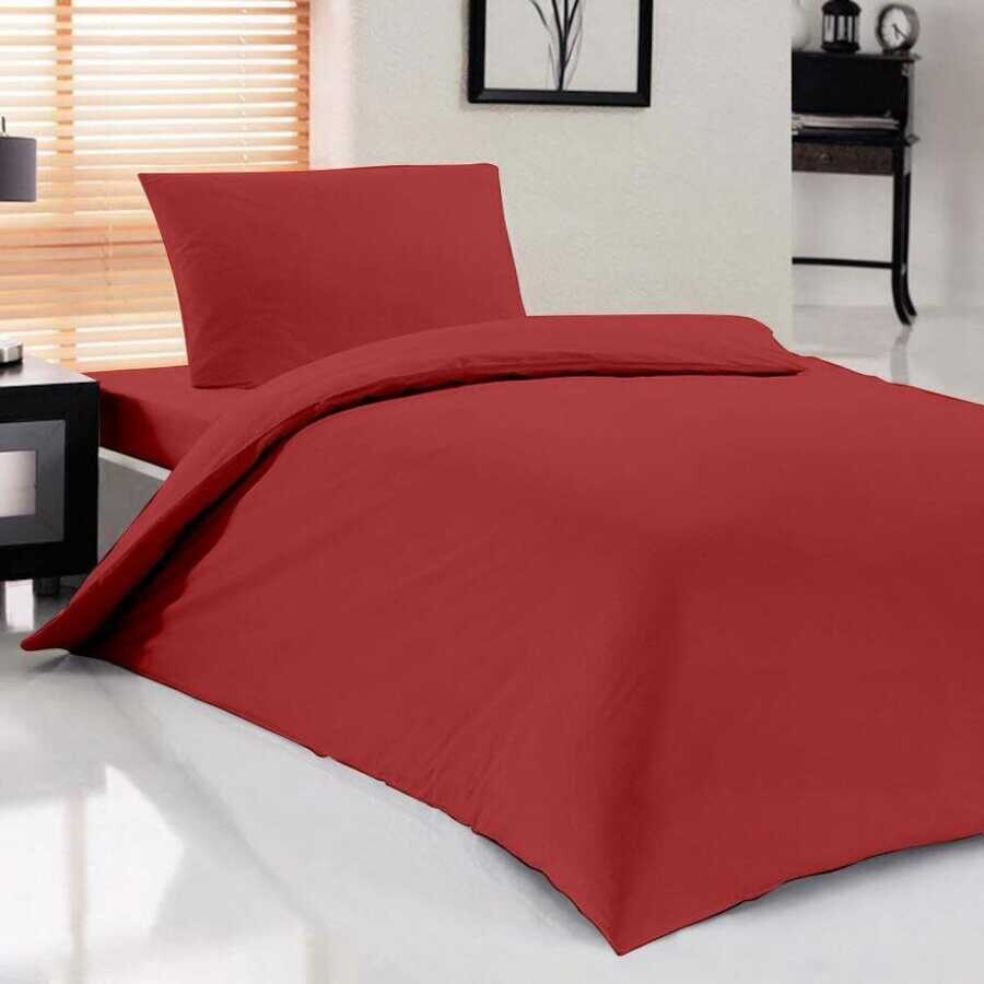  Dowry World Pure Single Duvet Cover Set Red - Thumbnail