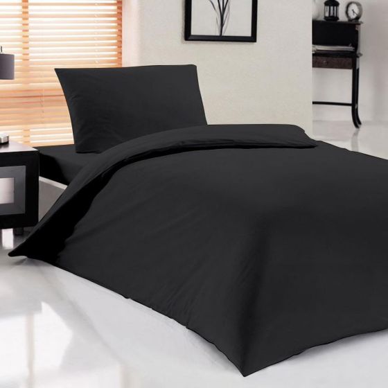  Dowry World Pure Single Duvet Cover Set Black