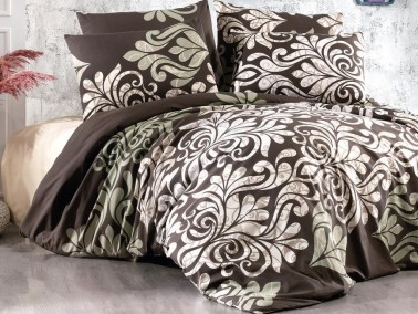 Dowry World - Dowry World Reny Double Duvet Cover Set Beige Dowry World - Dowry World Reny Double Duvet Cover Set Beige