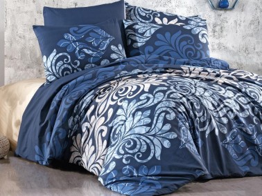 Dowry World - Dowry World Reny Double Duvet Cover Set Blue Dowry World - Dowry World Reny Double Duvet Cover Set Blue