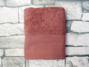 Dowry World Romeo Embroidered Dowry Towel Plum - Thumbnail