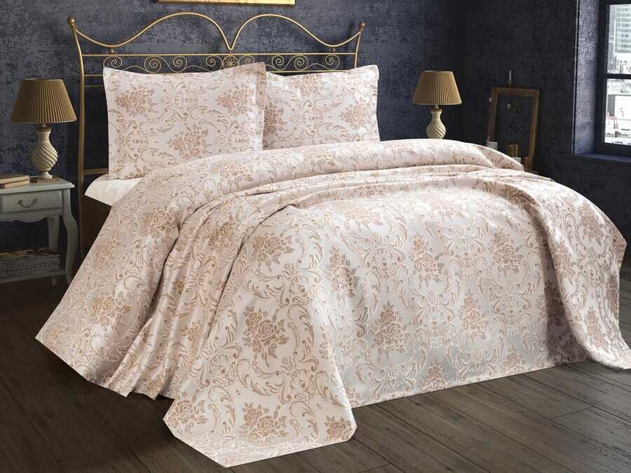 Dowry World Samara Bedspread Brown