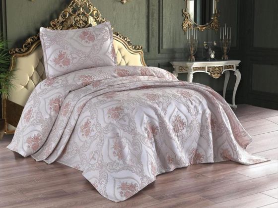 Dowry Land Sandra Single Jacquard Bedspread Powder