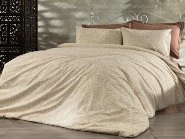 Dowry World - Dowry World Sarmaşık Double Duvet Cover Set Beige Dowry World - Dowry World Sarmaşık Double Duvet Cover Set Beige