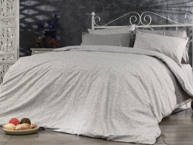 Dowry World - Dowry World Sarmaşık Double Duvet Cover Set Gray Dowry World - Dowry World Sarmaşık Double Duvet Cover Set Gray