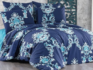 Dowry World - Dowry World Sevgi Double Duvet Cover Set Turquoise Dowry World - Dowry World Sevgi Double Duvet Cover Set Turquoise