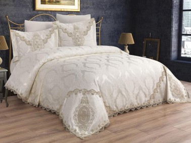 Dowry World - Dowry World Mabel Pique Set 6 Pieces Cream