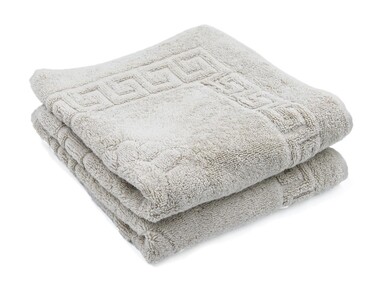 Dowry World Soft Cotton Foot Towel -> Beige - Thumbnail