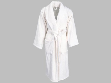 Çeyiz Diyarı - Dowry World Soft Cotton Single Bathrobe White Çeyiz Diyarı - Dowry World Soft Cotton Single Bathrobe White