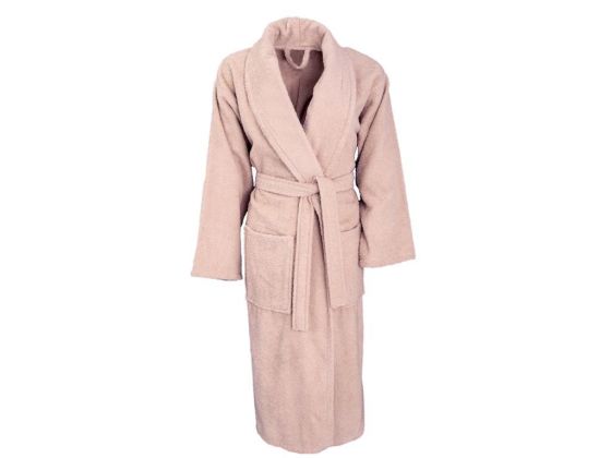 Dowry World Soft Cotton Single Bathrobe Cappucino