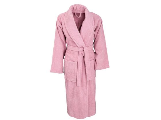 Dowry World Soft Cotton Single Bathrobe Pink