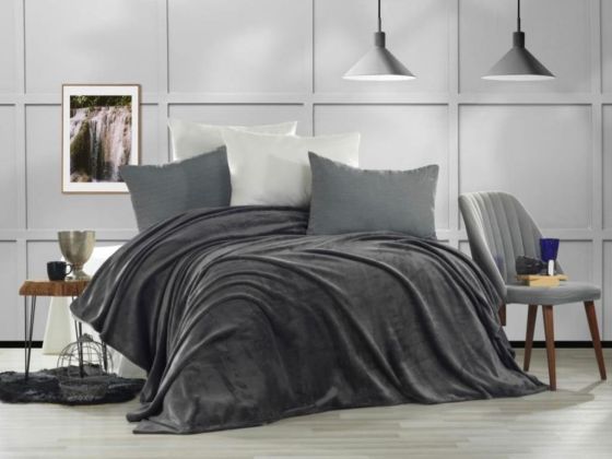 Dowry World Softy Double Ultrasoft Single Blanket Anthracite