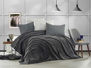Hobby - Dowry World Softy Single Ultrasoft Single Blanket Anthracite Hobby - Dowry World Softy Single Ultrasoft Single Blanket Anthracite