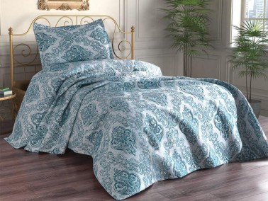 Dowry World Sude Single Jacquard Bedspread Oil - Thumbnail