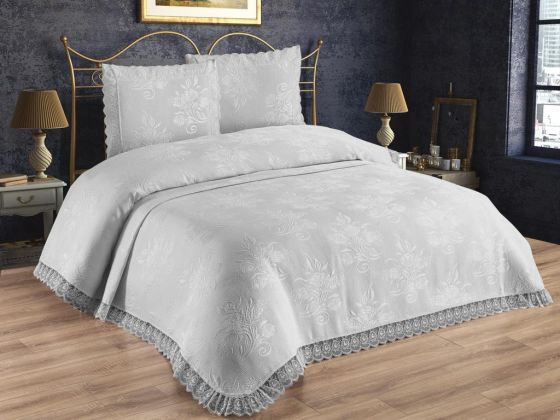 Sumbul Double Bedspread Gray