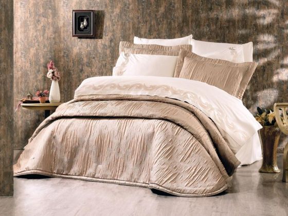 Dowry Land Taj Mahal 10 Pieces Duvet Cover Set Beige