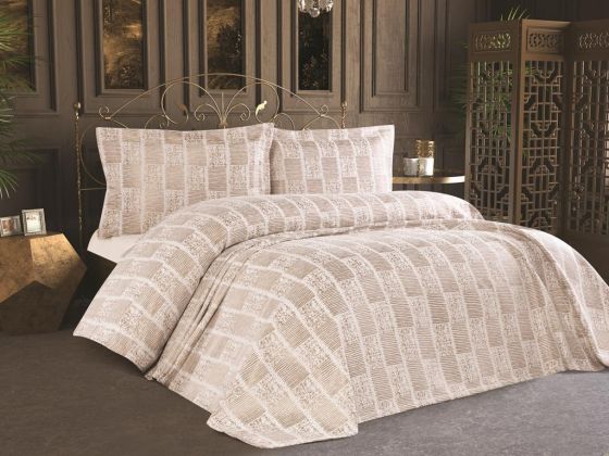 Dowry World Single Elenora Bedspread Cappucino