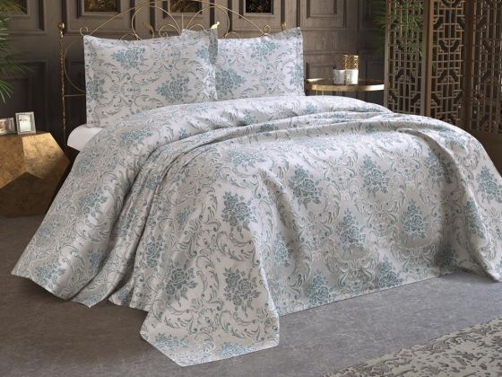 Dowry World Single Elenora Bedspread Green